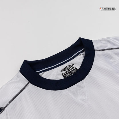Retro BECKHAM #7 Manchester United Mens Away Soccer Jersey 2000/01 White