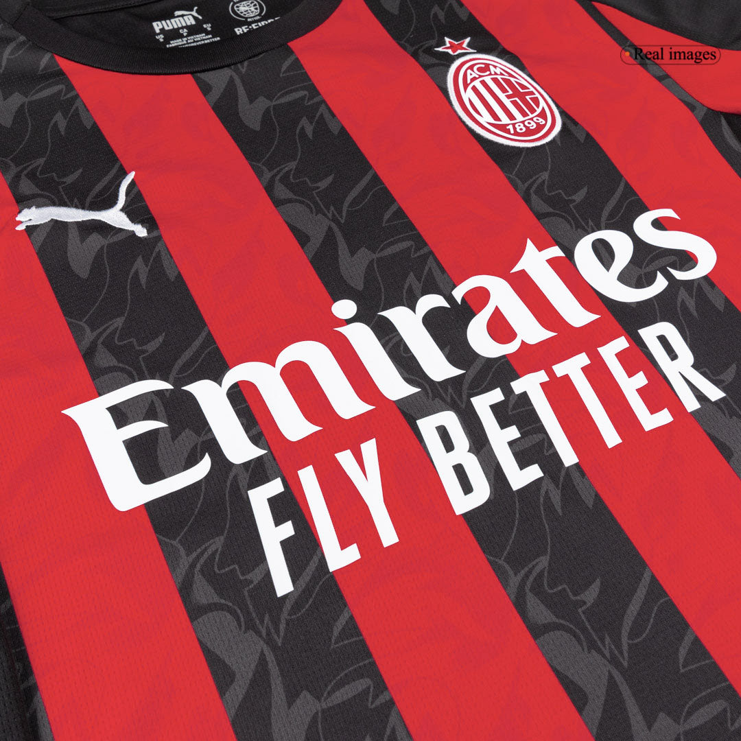 MODRIĆ #14 AC Milan Mens Home Soccer Jersey 2025/26 Red&Black [PREMIUM]