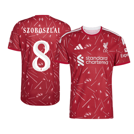 Liverpool Home Soccer Jersey 2026/27 – SZOBOSZLAI #8 – UCL (Player Version)