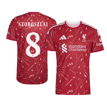 Liverpool Home Soccer Jersey 2026/27 – SZOBOSZLAI #8 – UCL (Player Version)