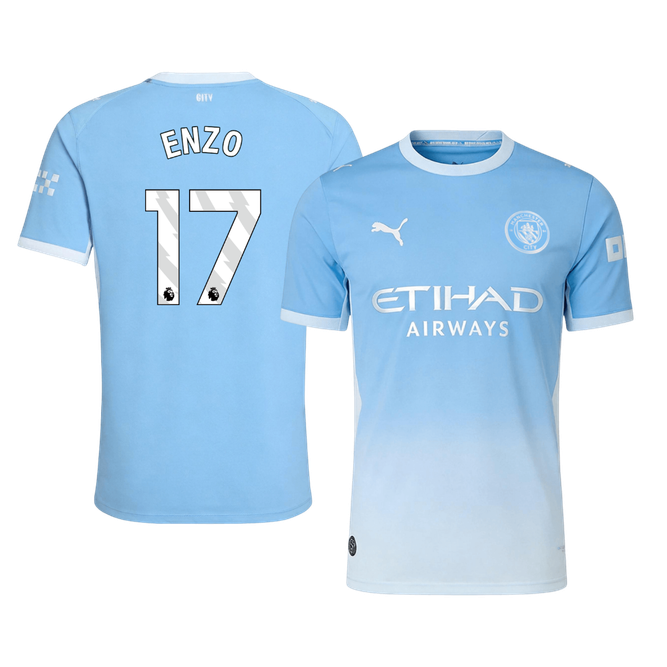 Manchester City Home Soccer Jersey 2026/27 – ENZO #17 (Player Version)