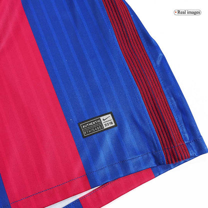 Retro Barcelona Mens Home Soccer Jersey 2016/17 Red&Blue