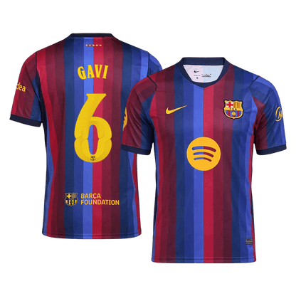 Barcelona Home Soccer Jersey 2026/27 – GAVI #6 – UCL