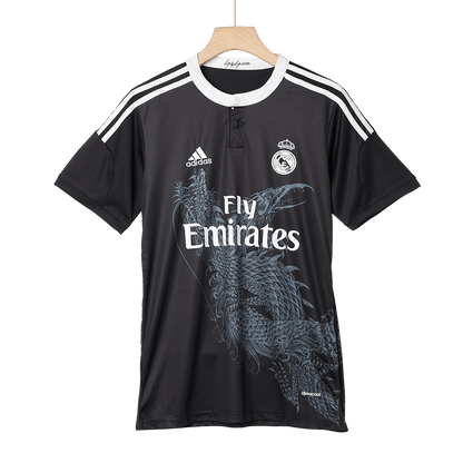 Retro KROOS #8 Real Madrid Mens Third Away Soccer Jersey 2014/15 Black