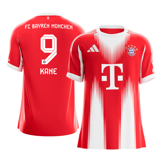 KANE #9 Bayern Munich Mens Home Soccer Jersey 2025/26 Red [PREMIUM]