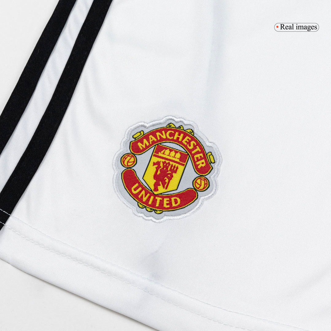 Manchester United Mens Home Soccer Shorts 2025/26 White