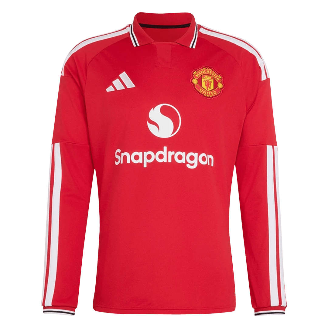 Manchester United Home Long Sleeve Soccer Jersey 2026/27