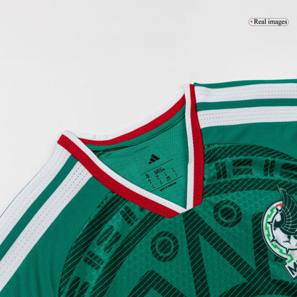 S.GIMENEZ #11 Mexico Mens Home Soccer Jersey World Cup 2026 Green - Player Version