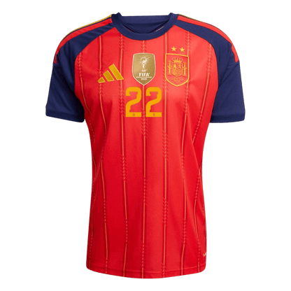 [Champion Edition] Spain Home Soccer Jersey World Cup 2026 – CUBARSÍ #22 (Player Version)