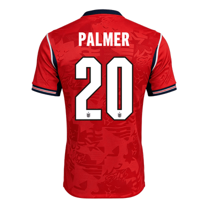 PALMER #20 England Mens Away Soccer Jersey World Cup 2026 Red