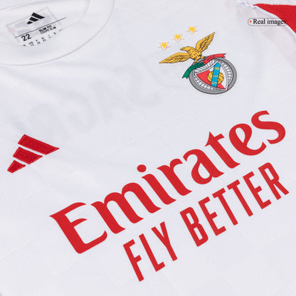 Benfica Kids Third Away Soccer Kit 2025/26 White