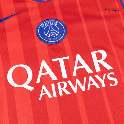 PSG Mens Third Away Soccer Kit 2025/26 Red