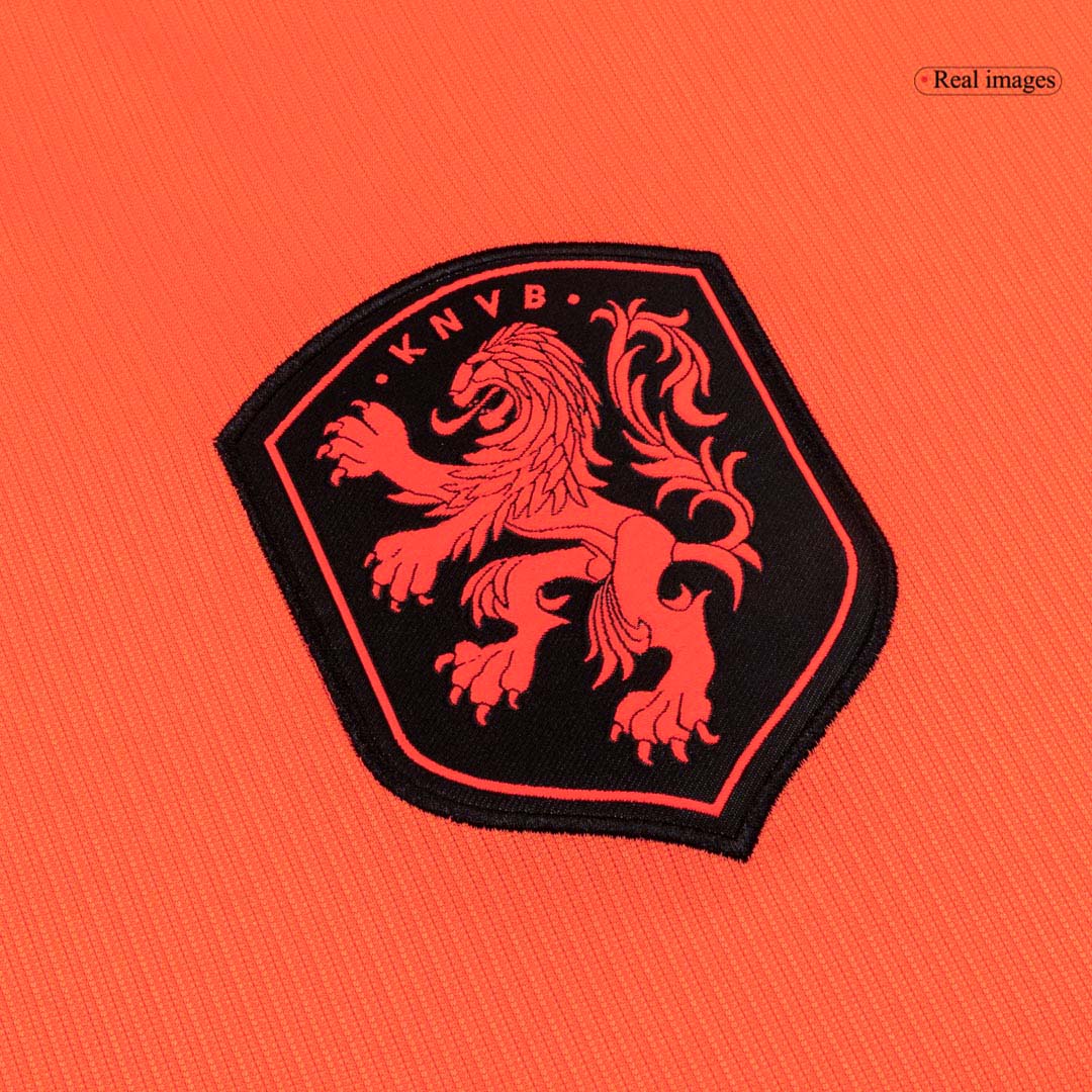 F.DE JONG #21 Netherlands Mens Home Soccer Jersey World Cup 2026 Orange