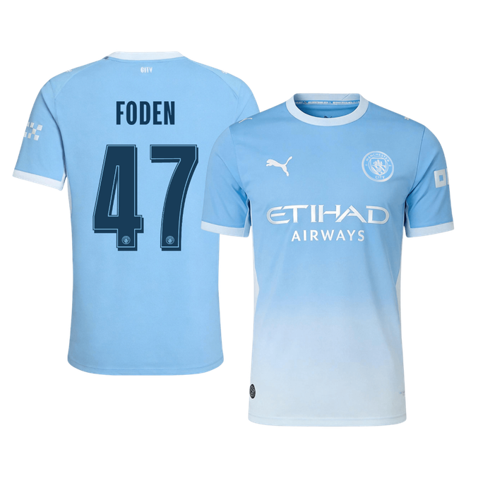 Manchester City Home Soccer Jersey 2026/27 – FODEN #47 – UCL (Player Version)