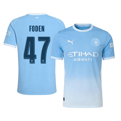 Manchester City Home Soccer Jersey 2026/27 – FODEN #47 – UCL (Player Version)