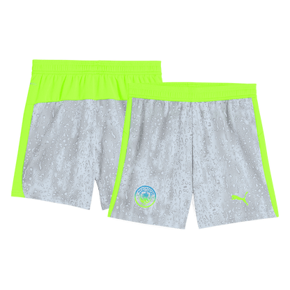 Manchester City Mens Third Away Soccer Shorts 2025/26 Gray