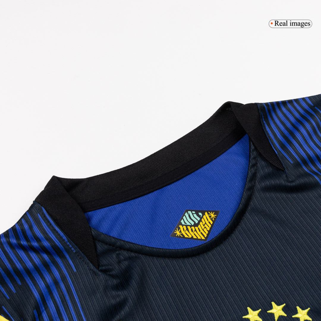 MARQUINHOS #4 Brazil Mens Away Soccer Jersey World Cup 2026 Navy