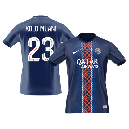 KOLO MUANI #23 PSG Mens Home Soccer Jersey 2025/26 Navy [PREMIUM]