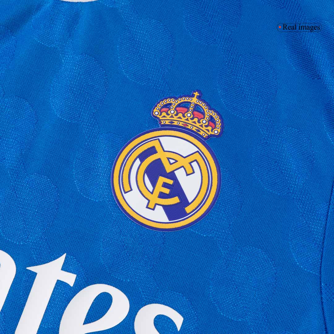 VINI JR. #7 Real Madrid Mens Third Away Soccer Jersey 2025/26 Blue - Player Version