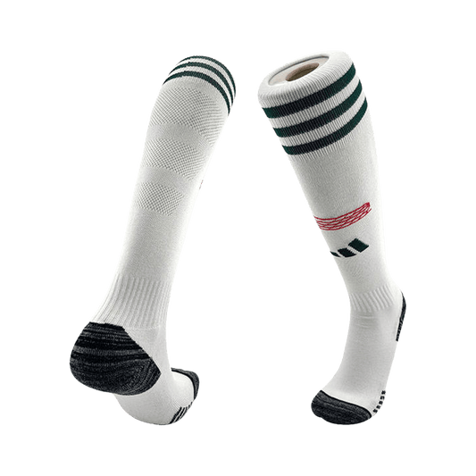 Bayern Munich Kids Away Soccer Socks 2025/26 White [PREMIUM]