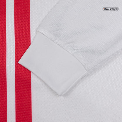 Retro Portugal Mens Away Long Sleeve Soccer Jersey 2012 White