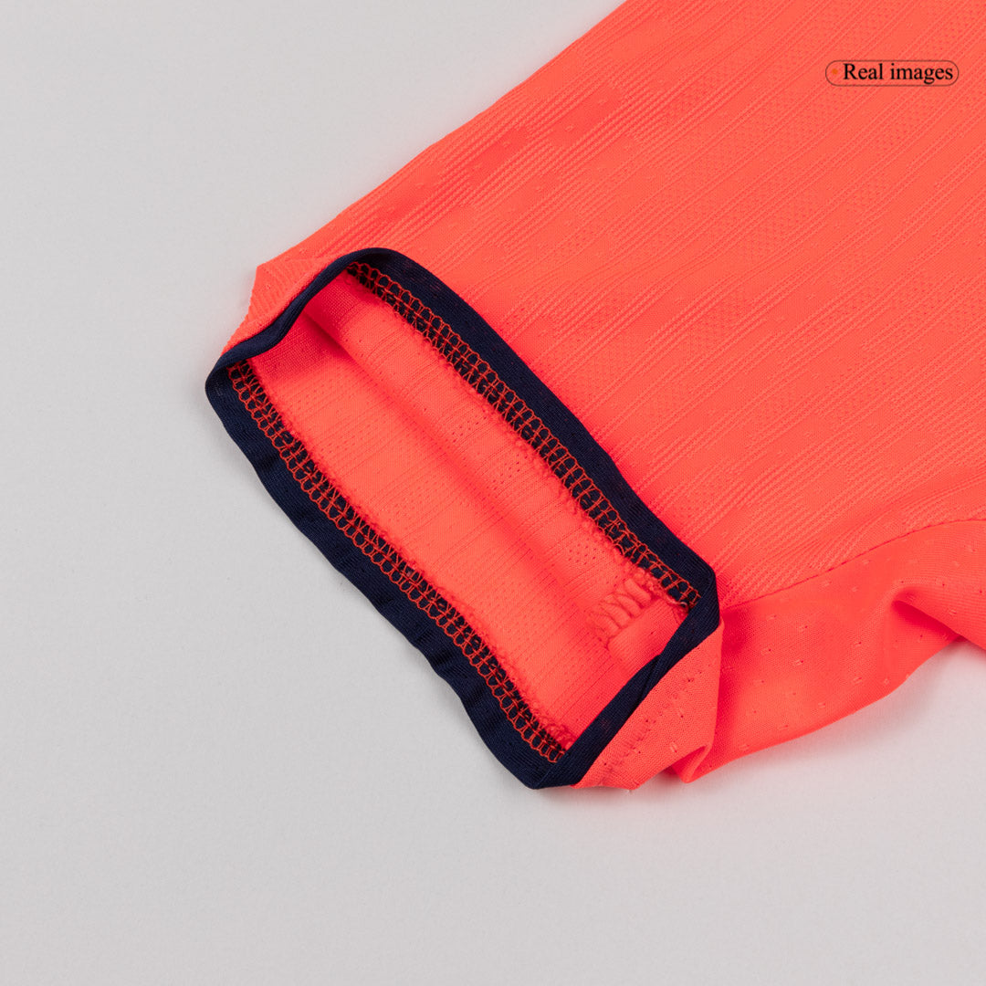 Barcelona Mens Third Away Soccer Jersey 2025/26 Orange - Player Version