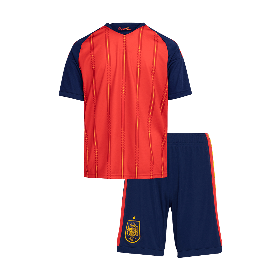 [Champion Edition] Spain Kids Home Soccer Kit World Cup 2026