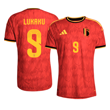LUKAKU #9 Belgium Mens Home Soccer Jersey World Cup 2026 Red - Player Version