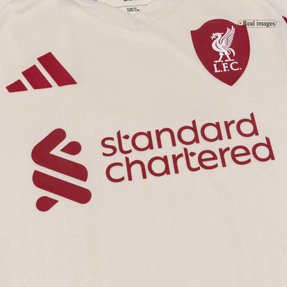 SZOBOSZLAI #8 Liverpool Mens Away Soccer Jersey 2025/26 White - Player Version