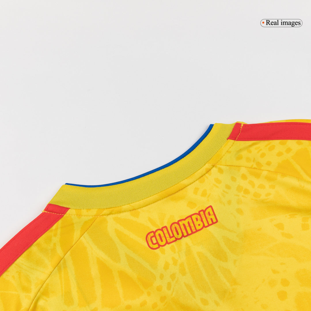 LUIS DíAZ #7 Colombia Mens Home Soccer Jersey World Cup 2026 Yellow