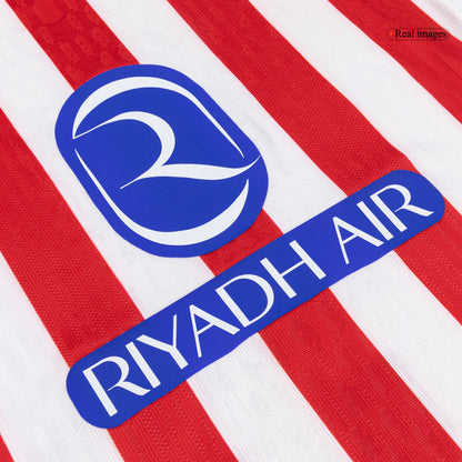 SØRLOTH #9 Atletico Madrid Mens Home Soccer Jersey 2025/26 Red&White - Player Version