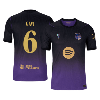 Barcelona Away Soccer Jersey 2026/27 – GAVI #6 – UCL (Player Version)