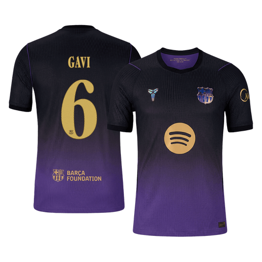 Barcelona Away Soccer Jersey 2026/27 – GAVI #6 – UCL (Player Version)