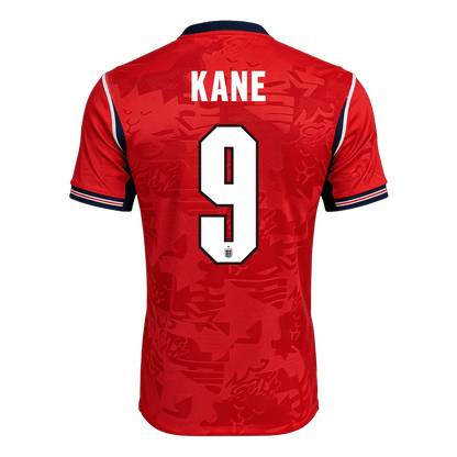 KANE #9 England Mens Away Soccer Jersey World Cup 2026 Red