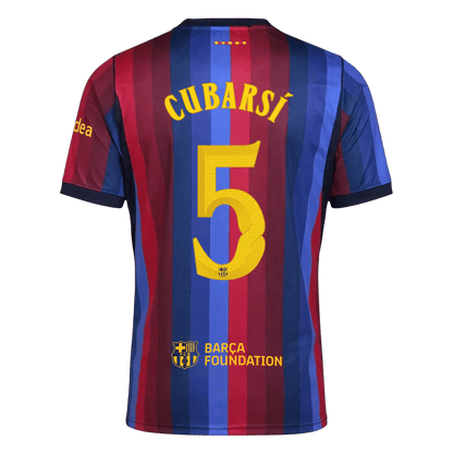Barcelona Home Soccer Jersey 2026/27 – CUBARSÍ #5 – UCL