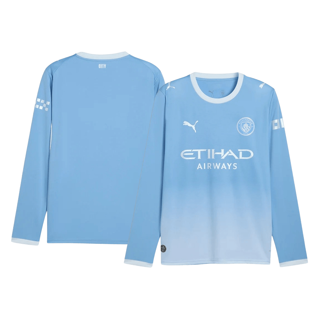 Manchester City Home Long Sleeve Soccer Jersey 2026/27