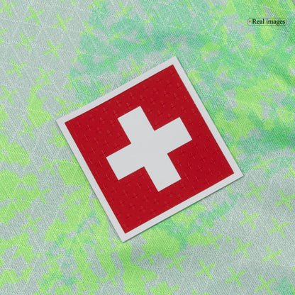 Switzerland Mens Away Soccer Jersey World Cup 2026 Green - Player Version