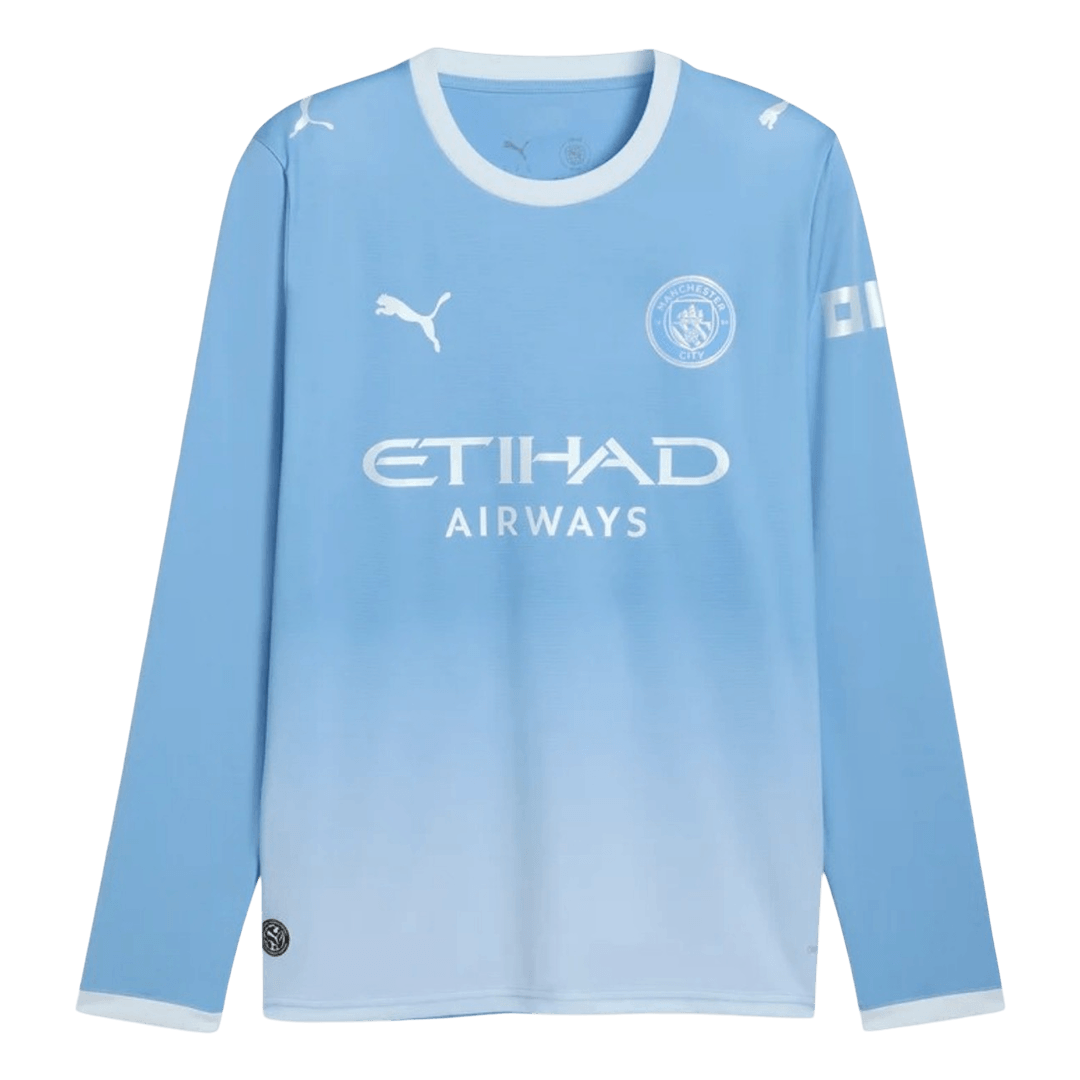 Manchester City Home Long Sleeve Soccer Jersey 2026/27