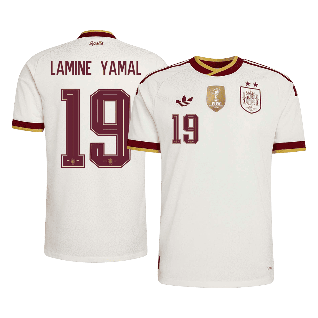 [Champion Edition] Spain Away Soccer Jersey World Cup 2026 – LAMINE YAMAL #19 (Player Version)