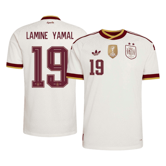 [Champion Edition] Spain Away Soccer Jersey World Cup 2026 – LAMINE YAMAL #19 (Player Version)