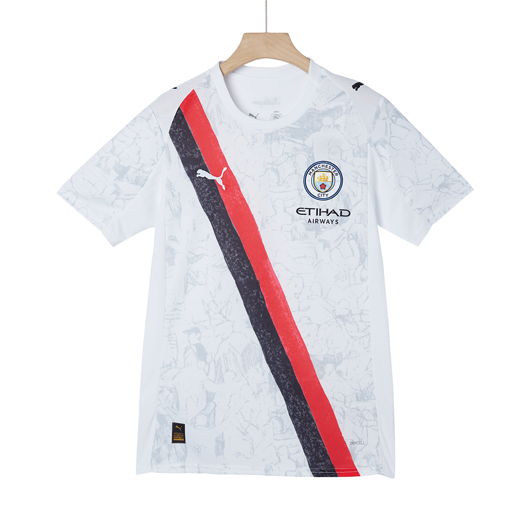 HAALAND #9 Manchester City Mens Soccer Jersey World Cup KidSuper 2025/26 White
