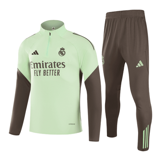 Real Madrid Kids Training Tracksuit Kit 2025/26 Green