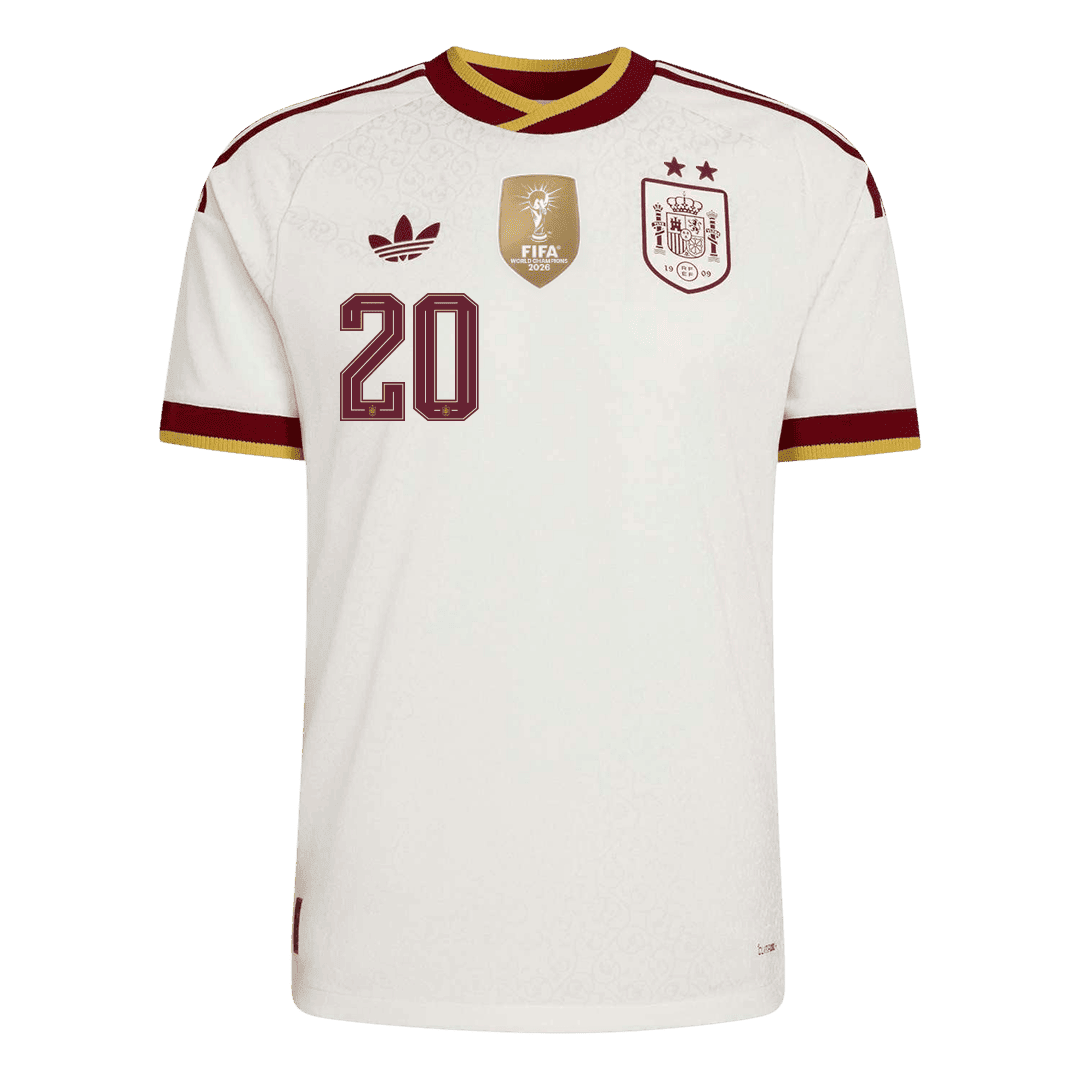 [Champion Edition] Spain Away Soccer Jersey World Cup 2026 – PEDRI #20 (Player Version)
