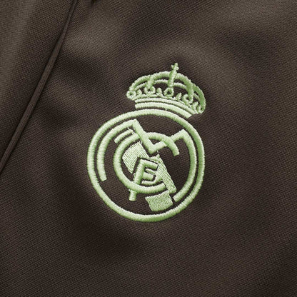 Real Madrid Mens Training Tracksuit Kit 2025/26 Green