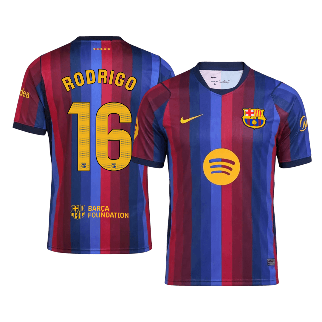 Barcelona Home Soccer Jersey 2026/27 – RODRIGO #16