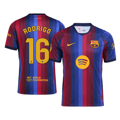 Barcelona Home Soccer Jersey 2026/27 – RODRIGO #16