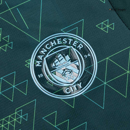 Manchester City Mens Fourth Away Soccer Kit 2025/26 Green