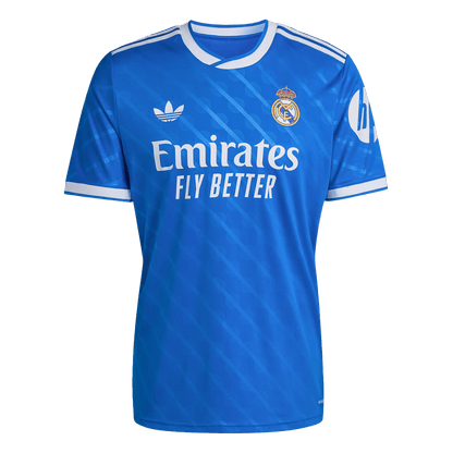 Real Madrid Mens Third Away Soccer Jersey 2025/26 Blue