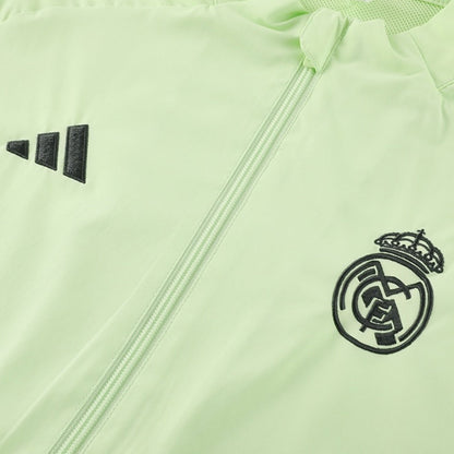 Real Madrid Mens Windbreaker Jacket 2025/26 Green