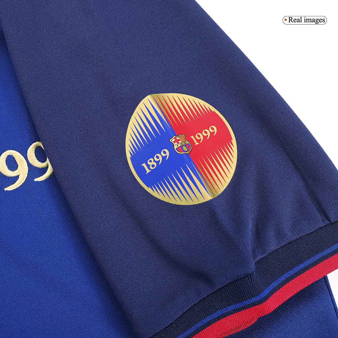 Retro Barcelona Mens Home Soccer Jersey 1999/00